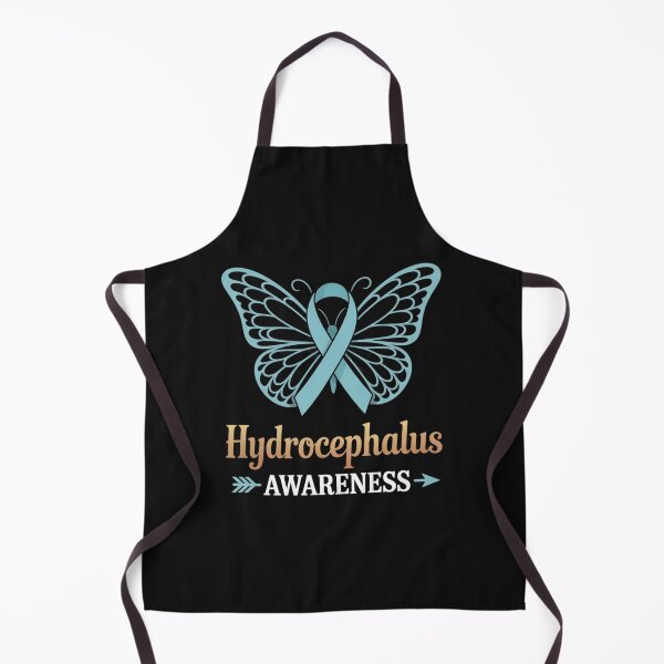Item preview, Butterfly Light Blue Ribbon Hydrocephalus Awareness designed and sold by ConceptualVibes.