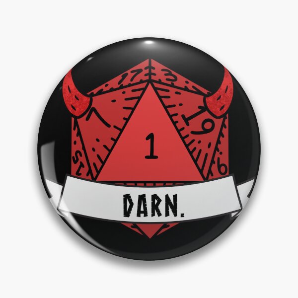 Item preview, Darn. Devil D20 Natural 1 Crit Fail Die designed and sold by Candlelicht Designs.