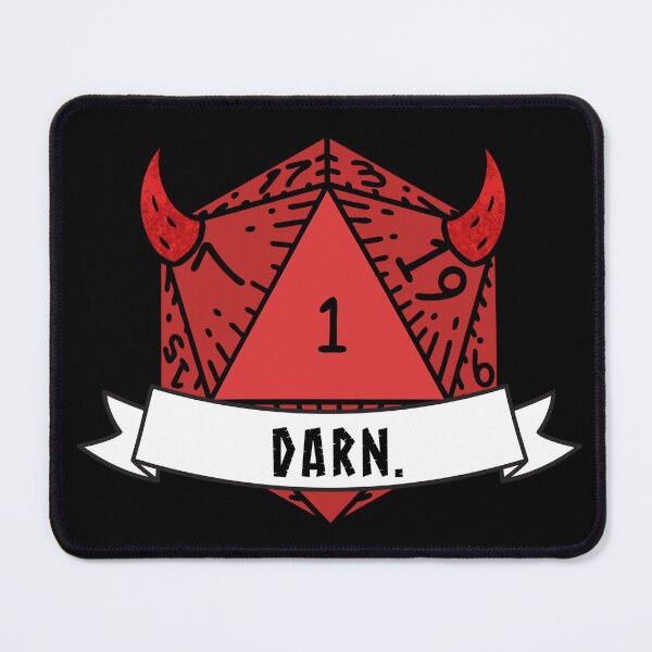 Item preview, Darn. Devil D20 Natural 1 Crit Fail Die designed and sold by Candlelicht Designs.