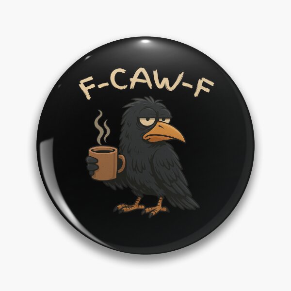 Item preview, Black Crow, F-Caw-F Black Bird – Tired Grumpy Crow  T-Shirt designed and sold by budooShop.
