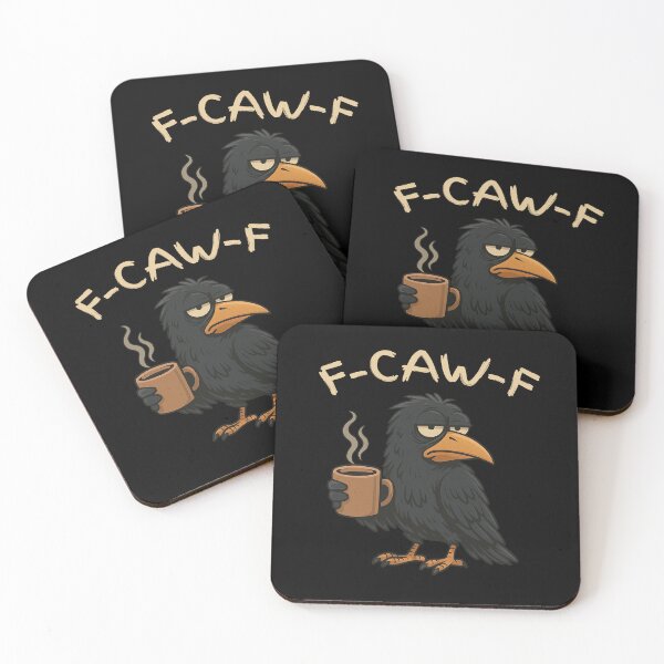 Item preview, Black Crow, F-Caw-F Black Bird – Tired Grumpy Crow  T-Shirt designed and sold by budooShop.