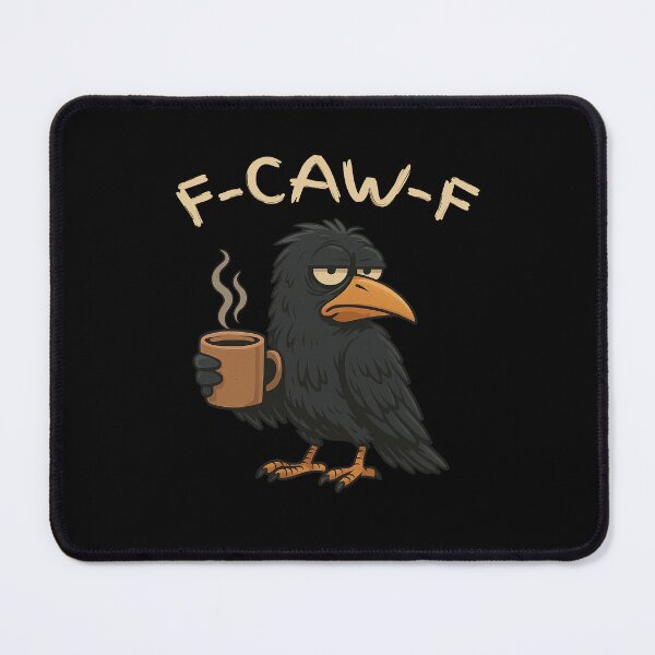 Item preview, Black Crow, F-Caw-F Black Bird – Tired Grumpy Crow T-Shirt designed and sold by budooShop.