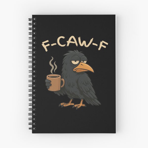 Item preview, Black Crow, F-Caw-F Black Bird – Tired Grumpy Crow  T-Shirt designed and sold by budooShop.