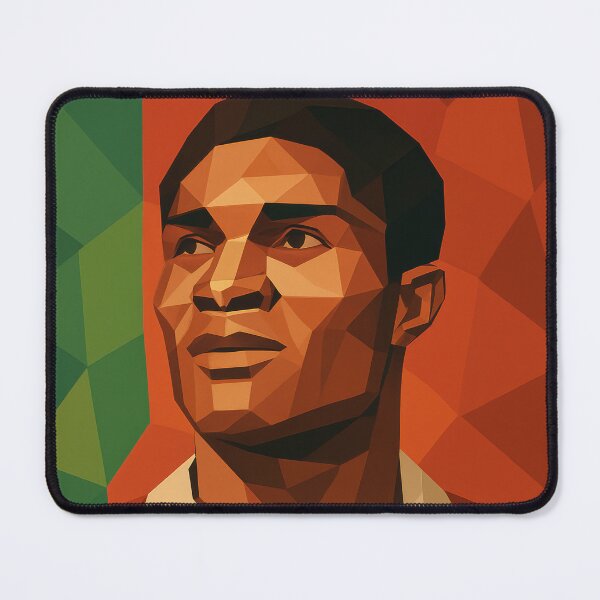 Item preview, Eusebio Portugal Football Legend Soccer Icon Vector Art designed and sold by kakarikihill.