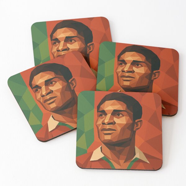 Item preview, Eusebio Portugal Football Legend Soccer Icon Vector Art designed and sold by kakarikihill.