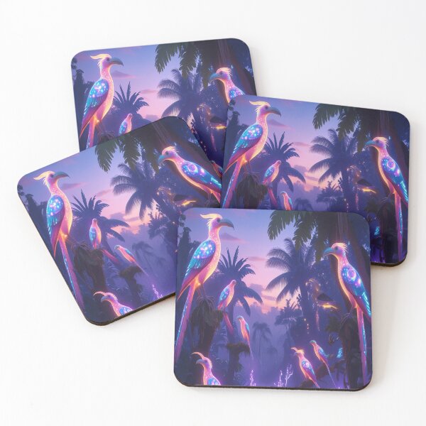 Item preview, Celestial Birds in Twilight Jungle Fantasy designed and sold by Max Store.