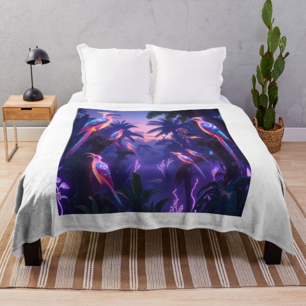 Item preview, Celestial Birds in Twilight Jungle Fantasy designed and sold by Max Store.