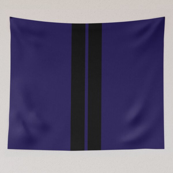 Item preview, Dual Racing Stripes - Small Gap (Black - Blue) designed and sold by Racing Stripes Only.