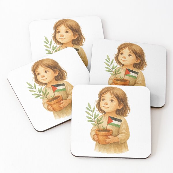 Item preview, Let Peace Take Root – Watercolor of Palestinian Girl with Olive Tree designed and sold by FREE_PALESTINE_DESIGN.