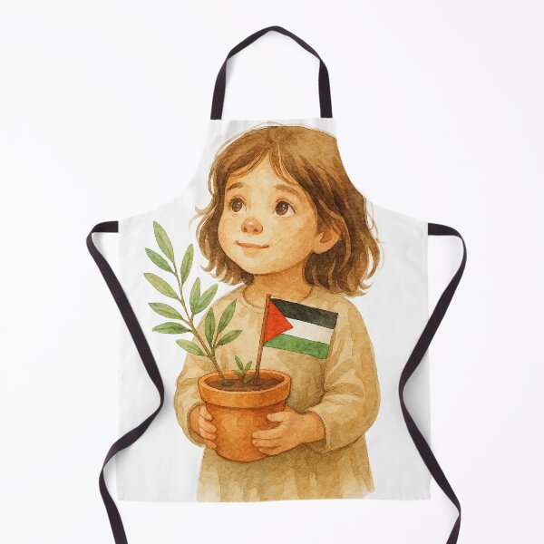 Item preview, Let Peace Take Root – Watercolor of Palestinian Girl with Olive Tree designed and sold by FREE_PALESTINE_DESIGN.