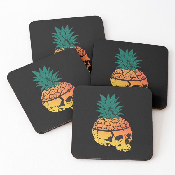 Item preview, Pineapple Skull Hawaiian Scary Halloween Fruit Food Lover  designed and sold by ConceptualVibes.