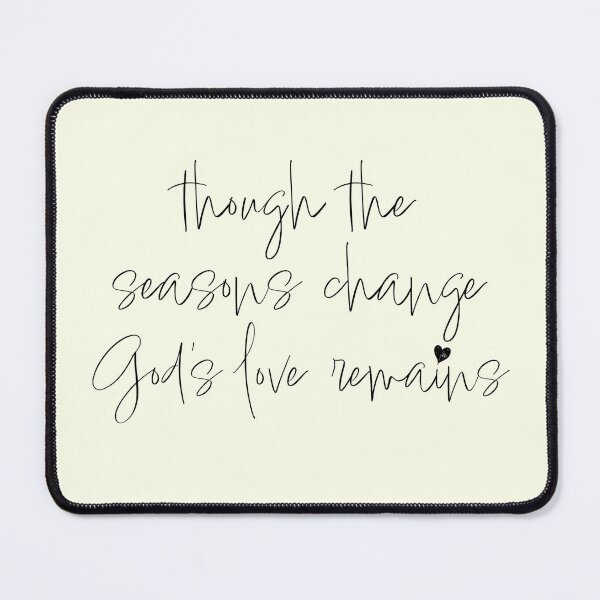 Item preview, God's Love Remains Through Every Season | Inspirational | Minimalist #1  designed and sold by JirehKollezion.
