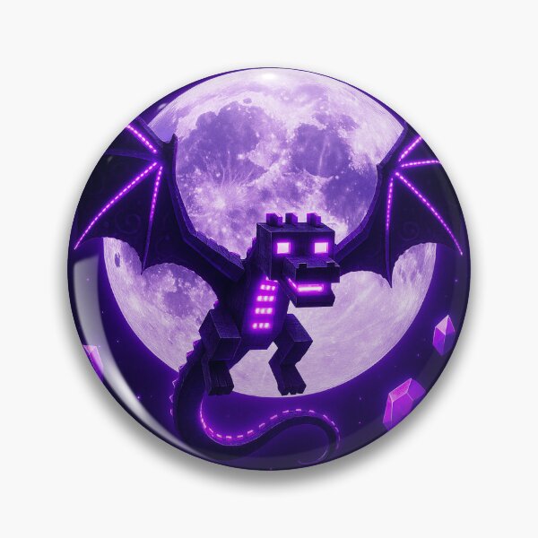 Item preview, Purple Moon Ender Dragon Crystal Aesthetic Art designed and sold by High Pixels.