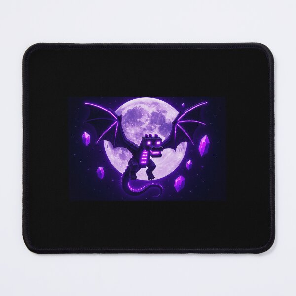 Item preview, Purple Moon Ender Dragon Crystal Aesthetic Art designed and sold by High Pixels.