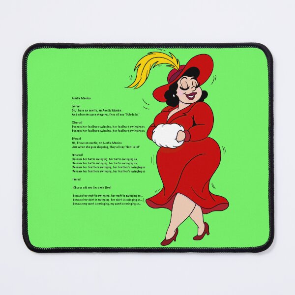 Item preview, Auntie Monica The Summer Camp Song Classic designed and sold by Kate Miller Illustrator.