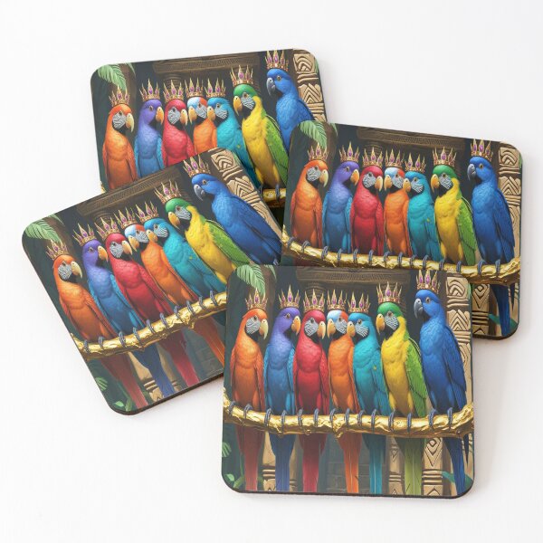 Item preview, Royal Exotic Birds Fantasy Temple Art designed and sold by Max Store.
