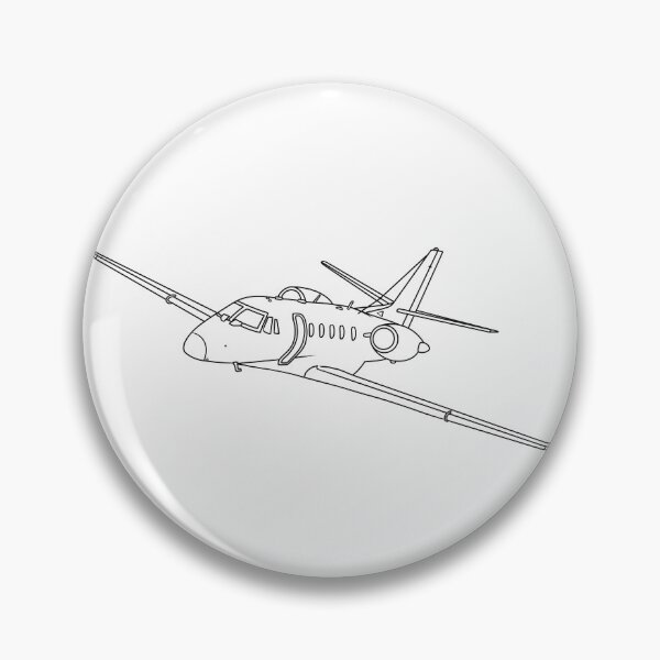 Item preview, Cessna Citation Jet Sketch Aviation Art  designed and sold by skye-studio.
