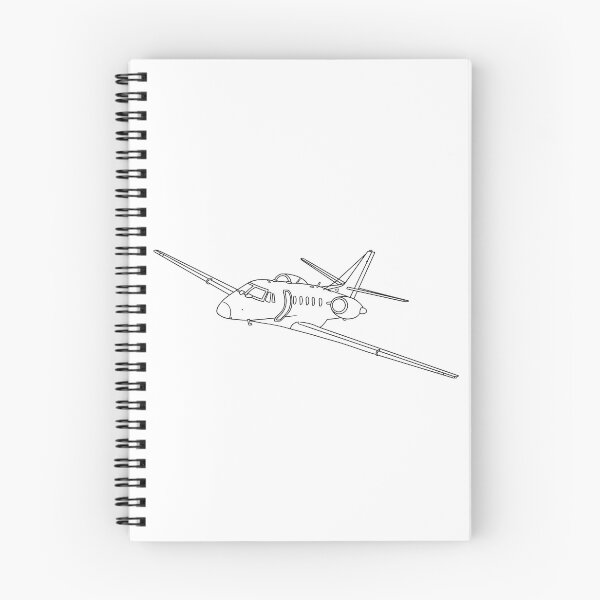 Item preview, Cessna Citation Jet Sketch Aviation Art  designed and sold by skye-studio.