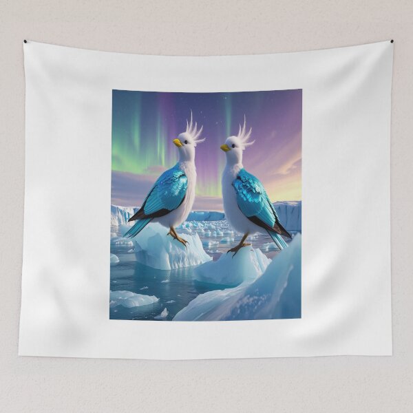 Item preview, Arctic Fantasy Birds Under Aurora Borealis designed and sold by Max Store.