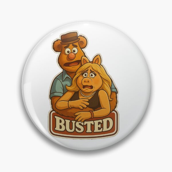 Item preview, Busted – Awkward Puppet Couple Kisscam Moment designed and sold by AltRealityMedia.