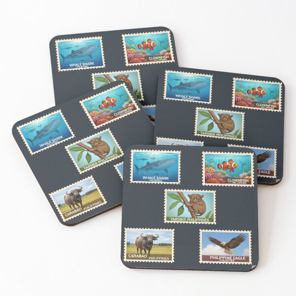 Item preview, Philippine Animals Stamps Logo designed and sold by la-vie-aux-philippines.