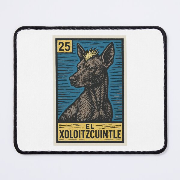 Item preview, Mexican Lottery Card 25 El Xoloitzcuintle designed and sold by retrographics.