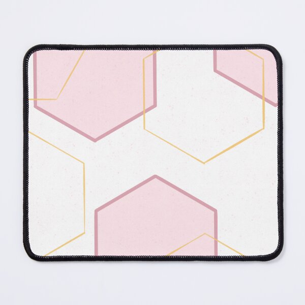 Item preview, Minimal Pink & Gold Geometric Pattern – Modern Hexagon Design designed and sold by Miner12055.