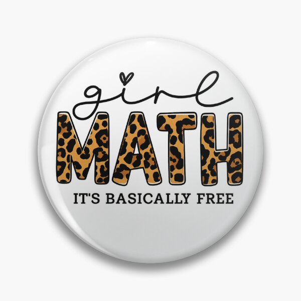 Item preview, Girl Math Leopard Print Quote Design designed and sold by haitrieuic96.