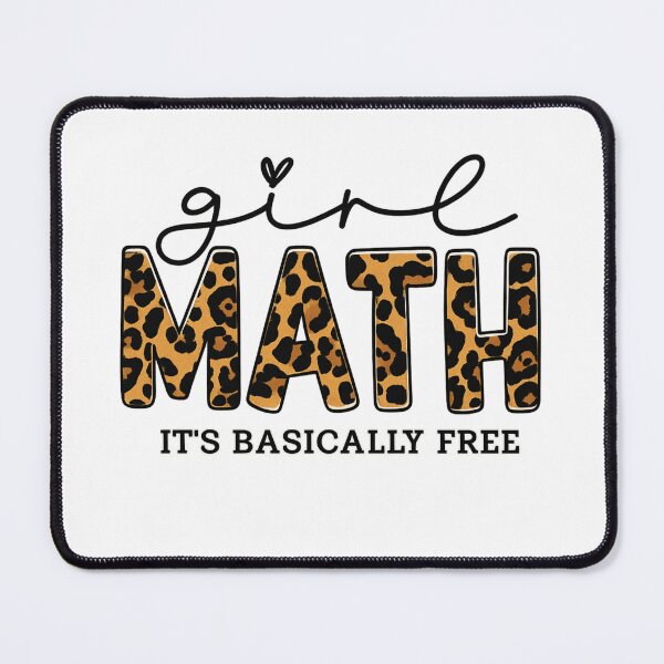 Item preview, Girl Math Leopard Print Quote Design designed and sold by haitrieuic96.