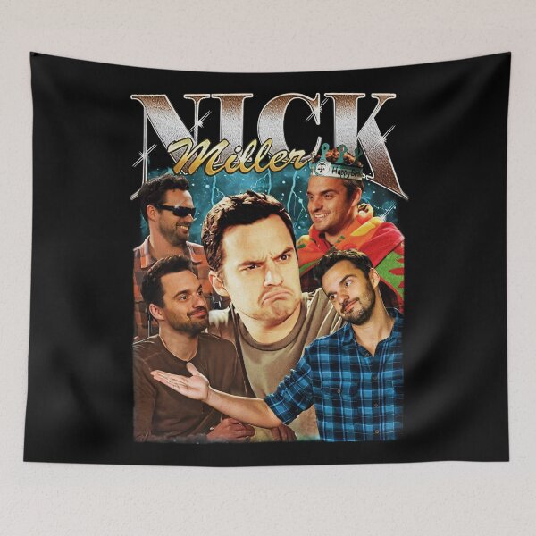 Item preview, Nick Miller Homage Vintage Tshirt, Nick Miller Retro Fan Tees designed and sold by AnsadoWinu.