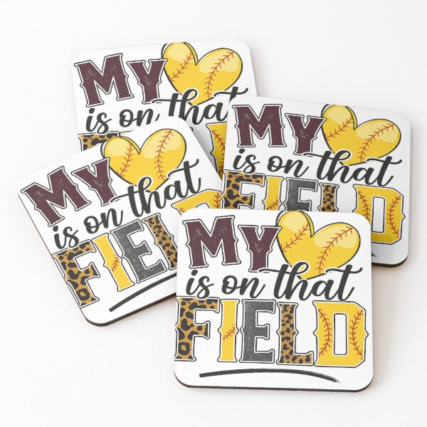 Item preview, My Heart Is On That Field Softball Leopard Print Design designed and sold by haitrieuic96.