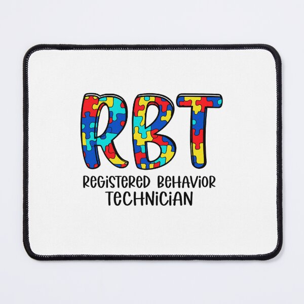 Item preview, RBT Registered Behavior Technician Puzzle Typography designed and sold by haitrieuic96.