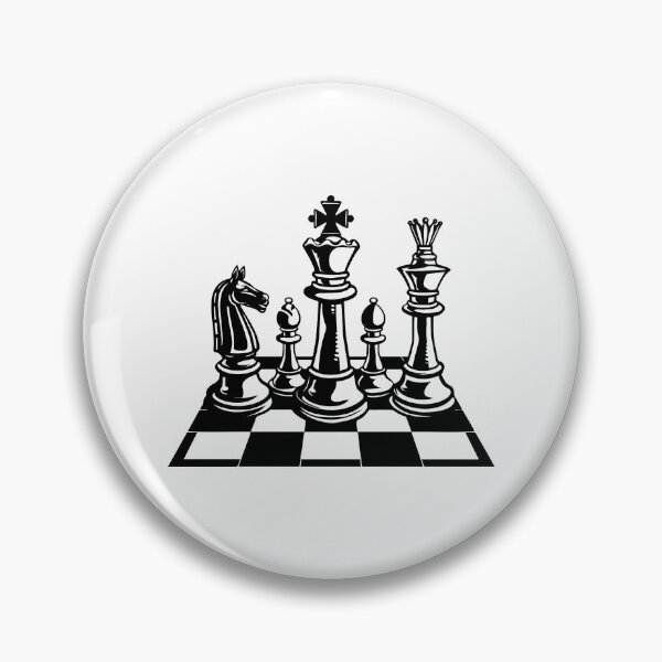 Item preview, Classic Chess Piece Illustration – Black and White Strategy Art designed and sold by inkoutninja.