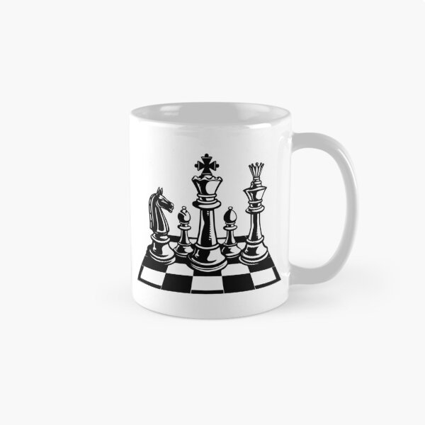 Item preview, Classic Chess Piece Illustration – Black and White Strategy Art designed and sold by inkoutninja.