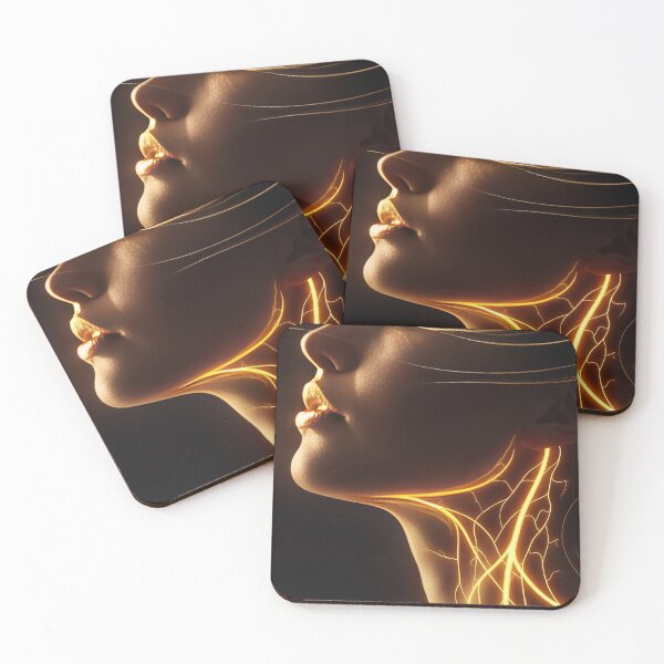 Item preview, Golden Veins: A Surreal Portrait designed and sold by msitefo.