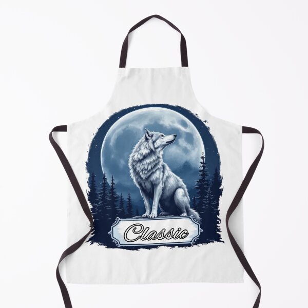 Artikelvorschau, Alphawolf „Classic“ vor Vollmond. entworfen und verkauft von StickerCherry.