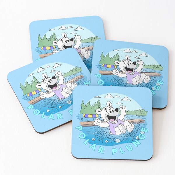 Item preview, Polar Plunge With Polar Bear designed and sold by Kate Miller Illustrator.