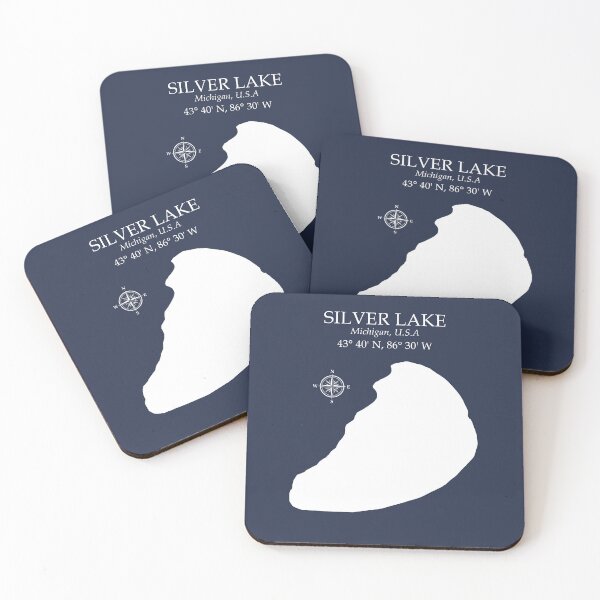 Item preview, Silver Lake Michigan Dunes Life | MI Lake Coordinates Souvenir Gift designed and sold by Chilly Lizard.