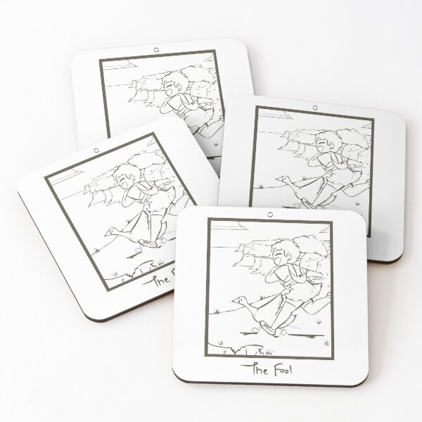 Item preview, The Fool - Tarot Card Line Art  designed and sold by Seriitonin.