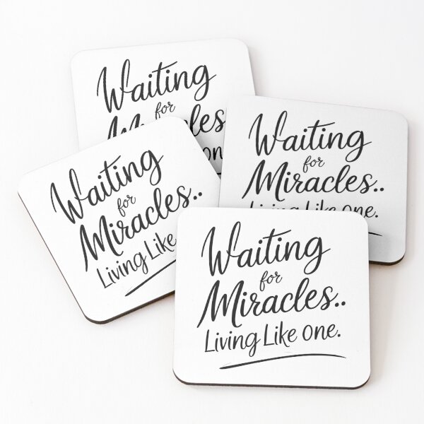 Item preview, Waiting for Miracles – Inspiring Minimalist Quote Design designed and sold by Irene Catchmind.