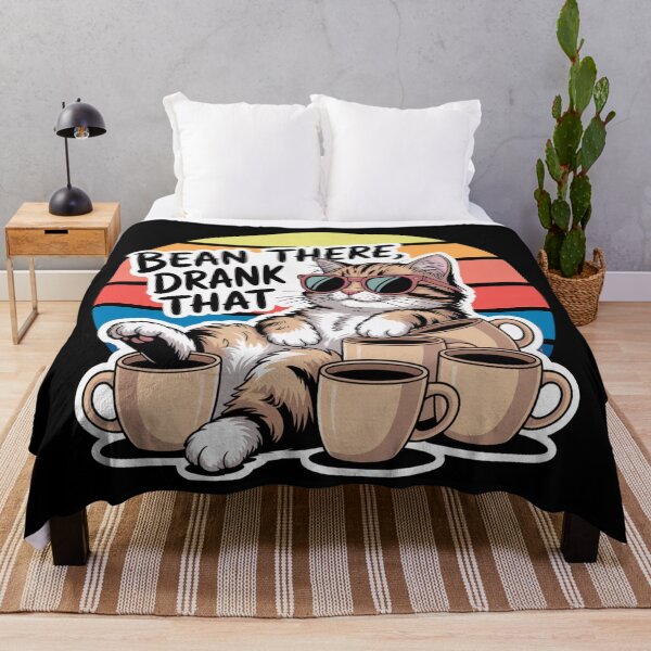 Item preview, Bean There, Drank That, Cool Cat Coffee Meme designed and sold by Bliss Find And Design.