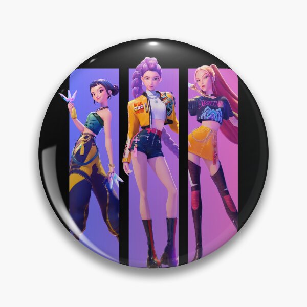 Item preview, HUNTR/X Neon Slay – Trio Power Poster designed and sold by AstroAppa.