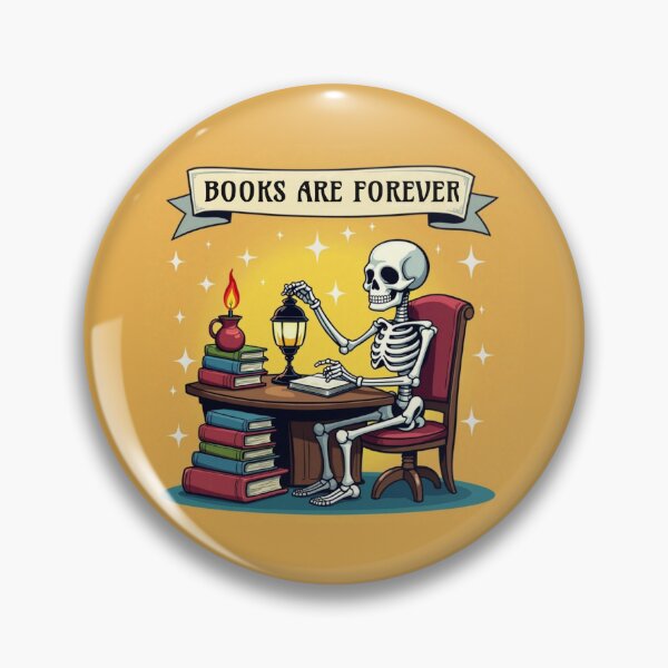 Item preview, Fantasy book Skeleton BOOKS ARE FOREVER. designed and sold by Giulivo Store Graphic.