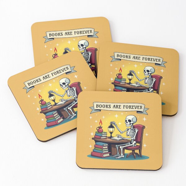 Item preview, Fantasy book Skeleton BOOKS ARE FOREVER. designed and sold by Giulivo Store Graphic.