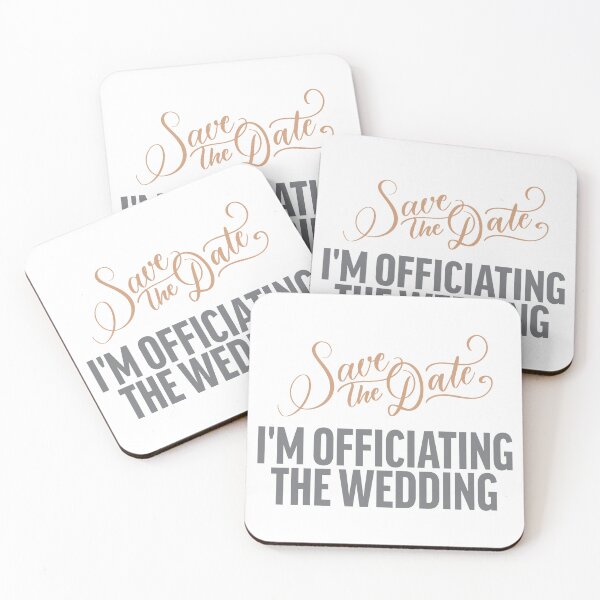 Item preview, Save the Date I’m Officiating the Wedding | Funny Wedding Officiant Shirt designed and sold by NotaryLife.