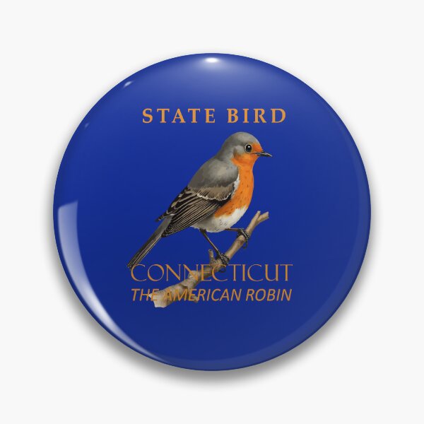 Item preview, Connecticut Territory Bird The Turdus Migratorious designed and sold by taiche.