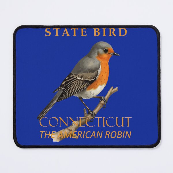 Item preview, Connecticut Territory Bird The Turdus Migratorious designed and sold by taiche.