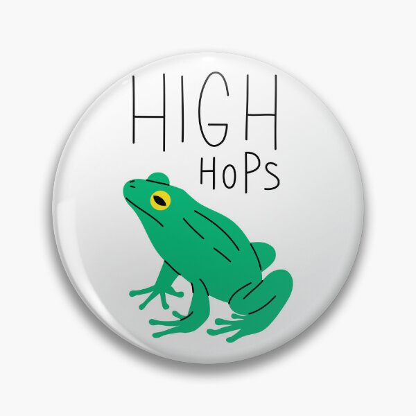 Item preview, High Hops Frog Pun Sticker – Funny Amphibian Quote Design designed and sold by FestivityFinds.