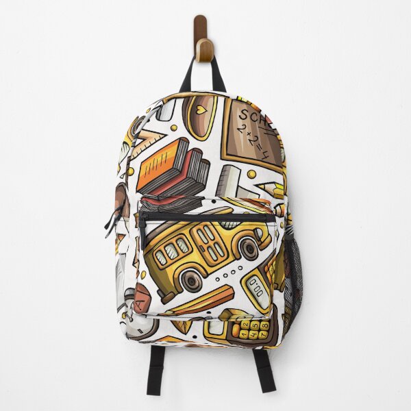 Item preview, Vintage School Supplies Pattern – Hand Drawn Back to School Design Notebooks designed and sold by FestivityFinds.