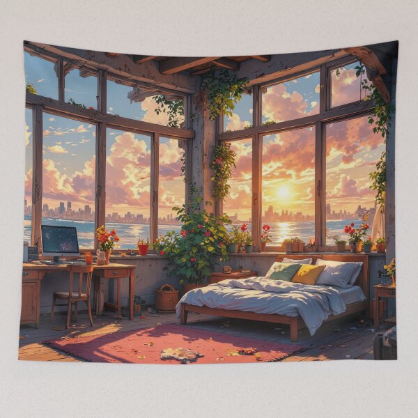 Item preview, plants room with a beautiful view designed and sold by ururuty.
